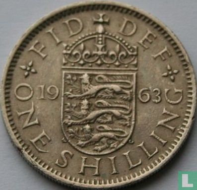 Verenigd Koninkrijk 1 shilling 1963 (engels) - Afbeelding 1