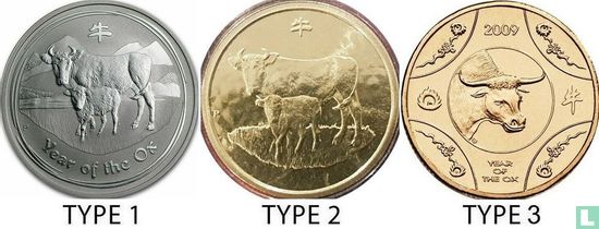 Australië 1 dollar 2009 (PROOF - type 1) "Year of the Ox" - Afbeelding 3