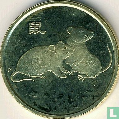 Australie 1 dollar 2008 (type 2) "Year of the Mouse" - Image 2