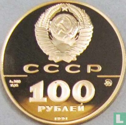 Russia 100 rubles 1991 (PROOF) "Leo Tolstoy" - Image 1