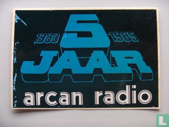 1980 5 jaar 1985 arcan radio