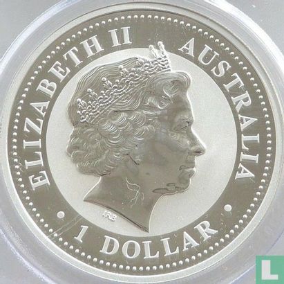 Australië 1 dollar 2007 (type 1 - gekleurd) "Year of the Pig" - Afbeelding 2