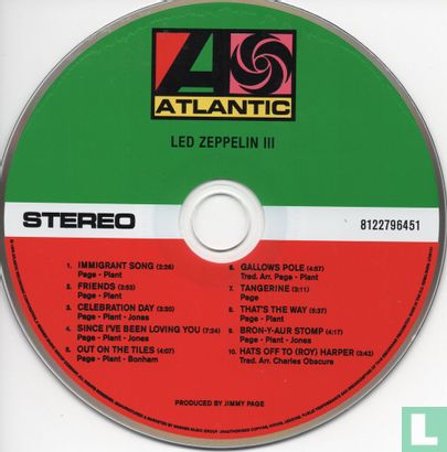 Led Zeppelin III - Afbeelding 3