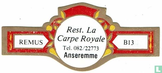 Rest. La Carpe Royale Tel. 082/22773 Anseremme - Image 1