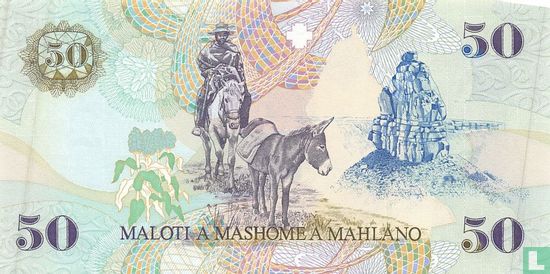 Lesotho 50 Maloti 1999 - Image 2