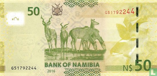Namibia 50 Dollars 2016 - Image 2
