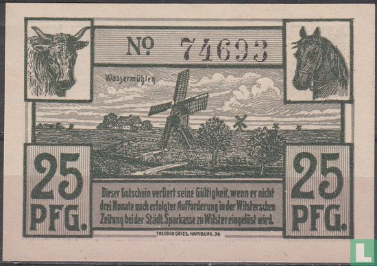 Wilster 25 Pfennig 1920 - Afbeelding 2