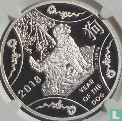 Australië 1 dollar 2018 (PROOF - type 3) "Year of the Dog" - Afbeelding 2