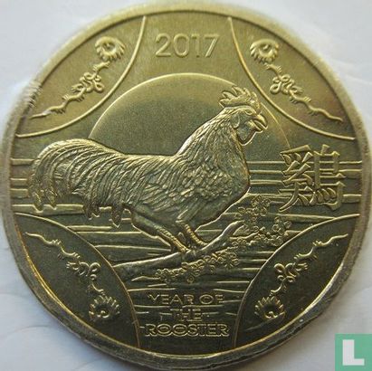 Australie 1 dollar 2017 (type 3) "Year of the Rooster" - Image 2