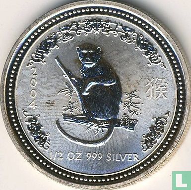 Australie 50 cents 2004 (non coloré) "Year of the Monkey" - Image 1