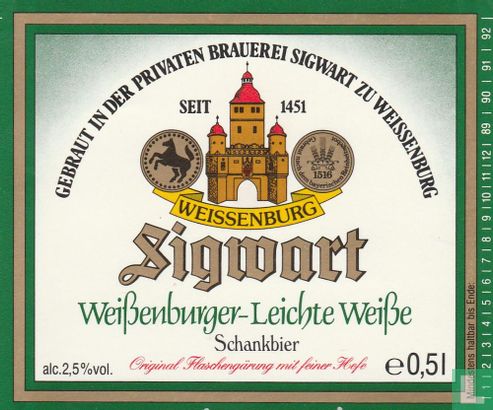 Sigwart Weissenburger-Leichte Weisse