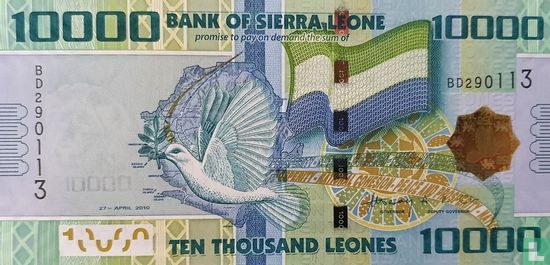 Sierra Leone 10.000 Leones - Afbeelding 1