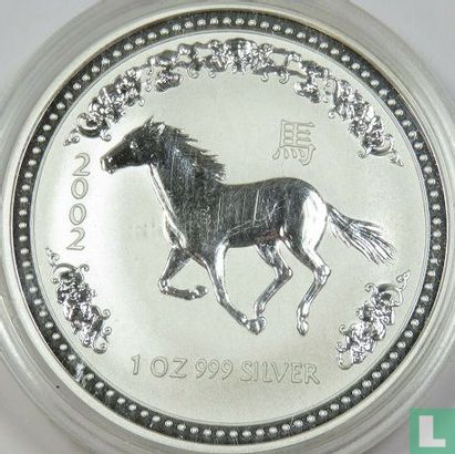 Australië 1 dollar 2002 (kleurloos) "Year of the Horse" - Afbeelding 1