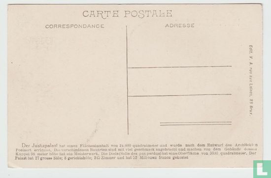 Bruxelles - Palais de Justice - Cartes Postales Ansichtskarte Postcard - Afbeelding 2