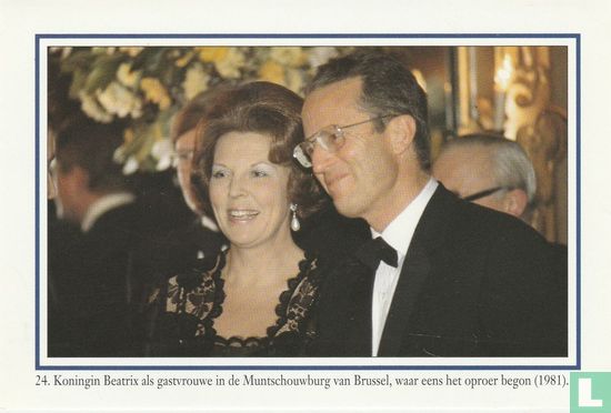Koningin Beatrix als gastvrouwe in de Muntschouwburg van Brussel, waar eens het oproer begon (1981) - Afbeelding 1