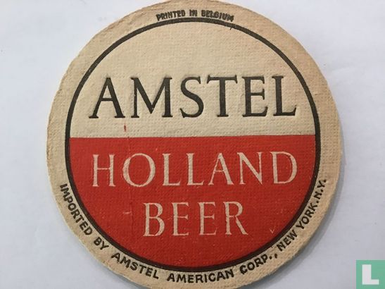  Logo oud Amstel Holland Beer imported by amstel american - Afbeelding 1