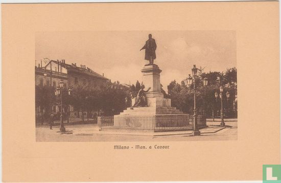Milano - Mon. a Cavour - Cartoline Cartes Postales Ansichtskarte Postcard - Image 1
