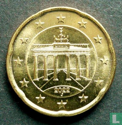 Germany 20 cent 2022 (J) - Image 1