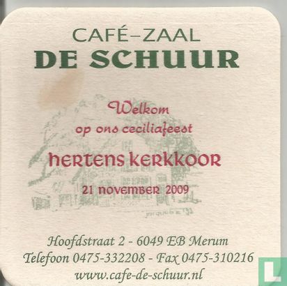 Cafe zaal de schuur Hertens Kerkkoor