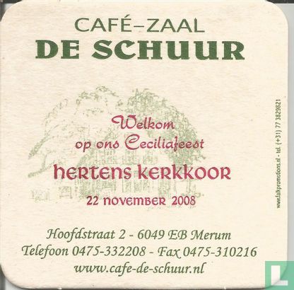 Cafe zaal de schuur Hertens Kerkkoor