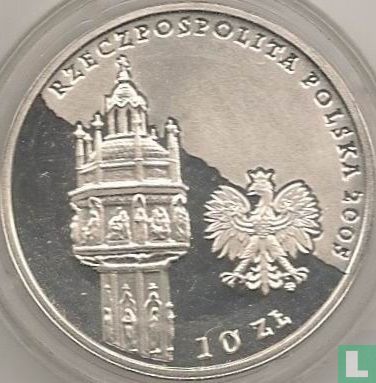 Polen 10 zlotych 2005 (PROOF - zilver) "Death of Pope John Paul II" - Afbeelding 1