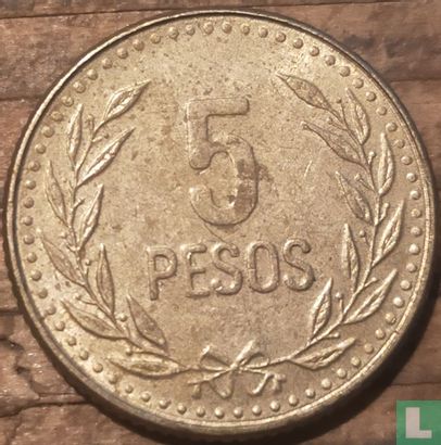 Colombie 5 pesos 1992 - Image 2