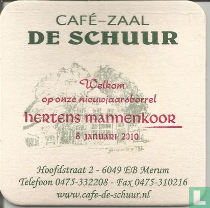 Cafe zaal de Schuur Hertens mannenkoor
