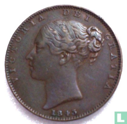 Royaume-Uni 1 farthing 1843 - Image 1