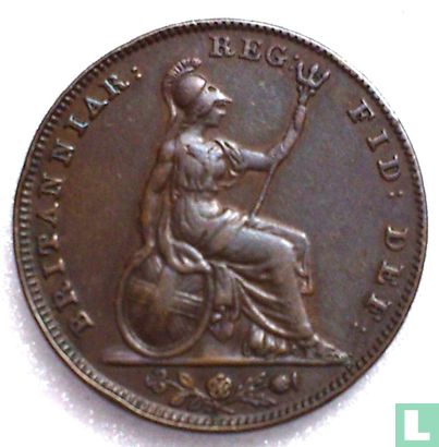 Royaume-Uni 1 farthing 1843 - Image 2