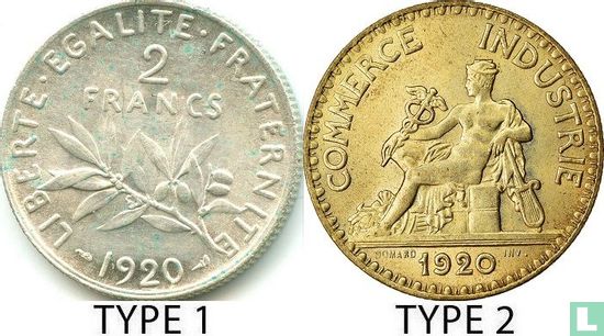 Frankrijk 2 francs 1920 (type 2) - Afbeelding 3