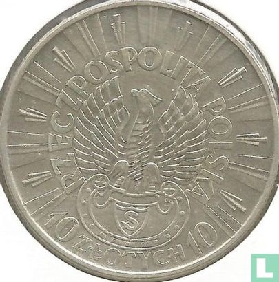 Pologne 10 zlotych 1934 (type 1) - Image 2