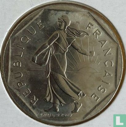 Frankreich 2 Franc 1993 (Kehrprägung) - Bild 2