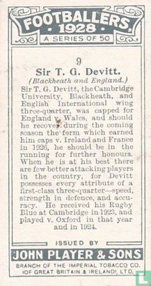 Sir T. G. Devitt (Blackheath and England) - Afbeelding 2