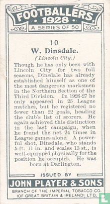 W. Dinsdale (Lincoln City) - Afbeelding 2