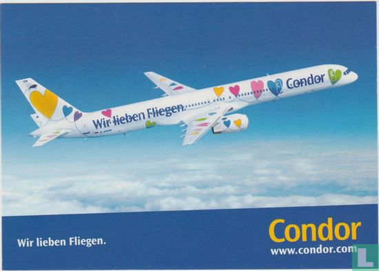 Boeing B757-300 Airplane Condor Airline Aviation Postcard - Image 1