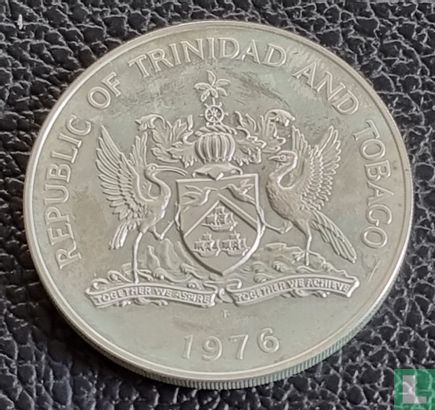 Trinidad en Tobago 5 dollars 1976 (PROOF) - Afbeelding 1