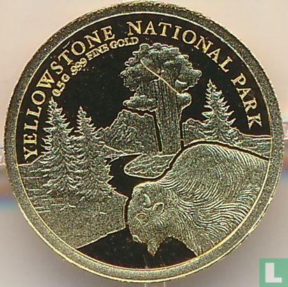Fiji 5 dollars 2022 (PROOF) "Yellowstone National Park" - Image 2