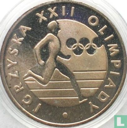 Pologne 100 zlotych 1980 (BE) "Summer Olympics in Moscow" - Image 2