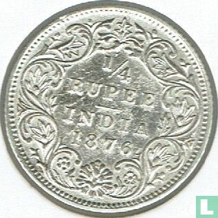Britisch-Indien ¼ Rupee 1876 (Kalkutta) - Bild 1
