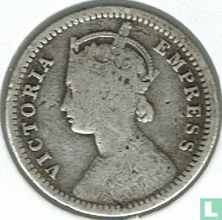 British India ¼ rupee 1888 (Calcutta) - Image 2