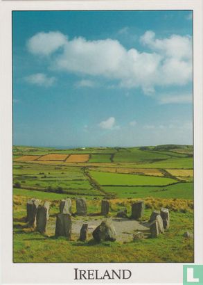 Drombeg Stone Circle Cork Ireland Postcard - Afbeelding 1