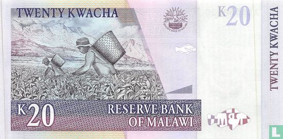 Malawi 20 Kwacha 1997 - Image 2