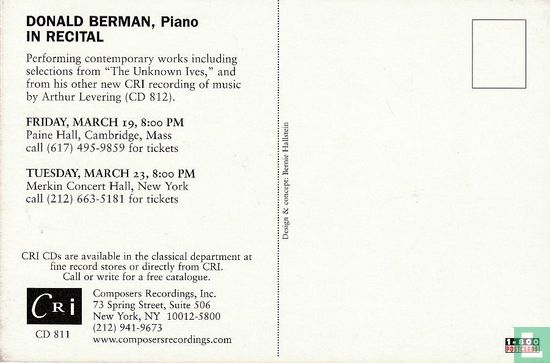 Composers Recordings, Inc. - Donald Berman - Image 2