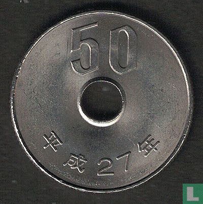 Japan 50 yen 2015 (year 27) - Image 1