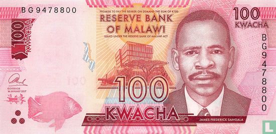 Malawi 100 Kwacha 2017 - Bild 1