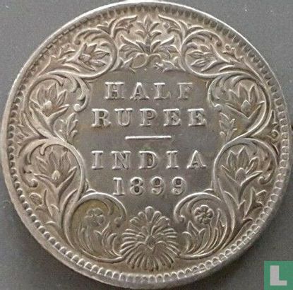Brits-Indië ½ rupee 1899 (Calcutta) - Afbeelding 1