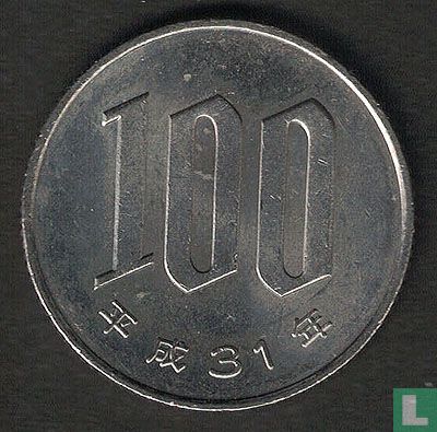 Japan 100 yen 2019 (jaar 31) - Afbeelding 1