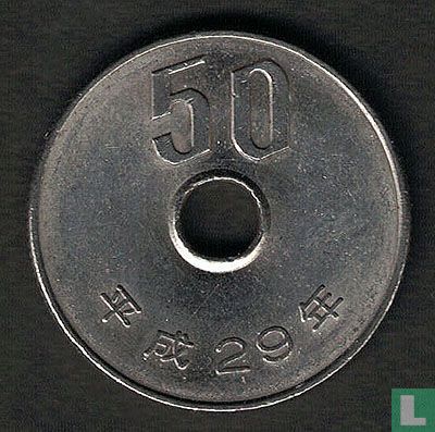 Japan 50 yen 2017 (year 29) - Image 1