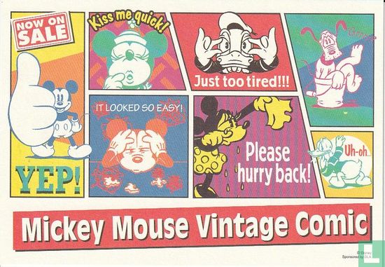 Mickey Mouse Vintage Comic - Afbeelding 1