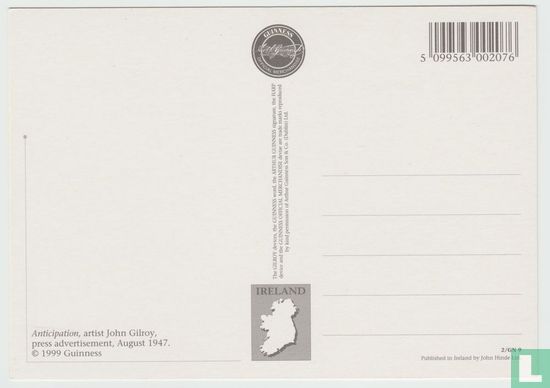 Guinness is Good For You Official Merchandise artist John Gilroy Ireland Postcard - Image 2